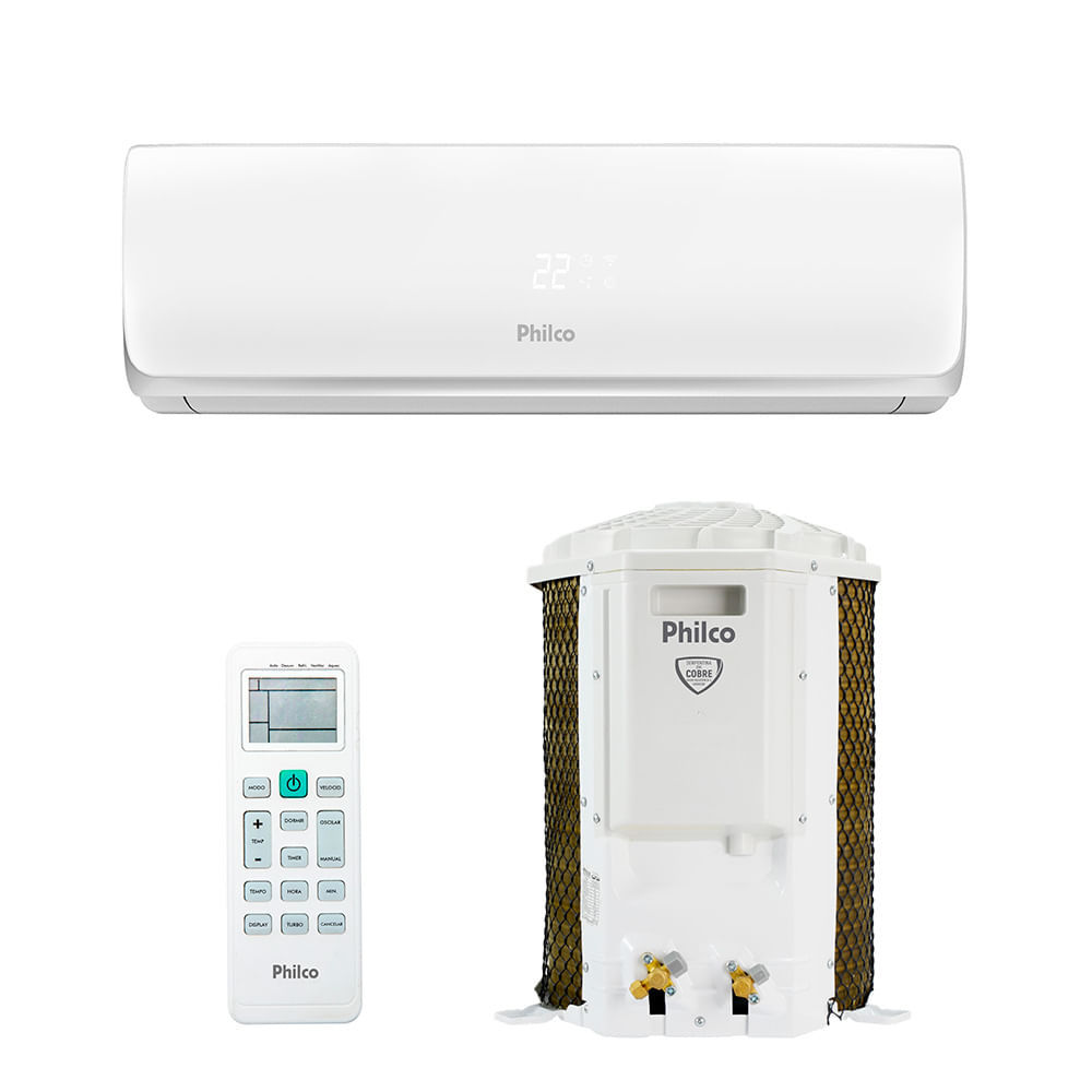 Ar Condicionado Split Hi Wall Philco PAS9FT 9.000 Btus Frio 220v em Oferta na Shopee