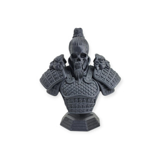 Busto Decorativo Caveira Samurai | Estilo Japonês | estatueta decorativa | Decoração Oriental