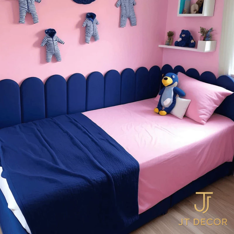 Kit Cabeceira Nuvem Estofada para Cama Box Solteiro Casal Queen — foto 6