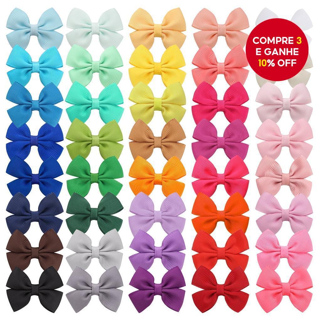 Clipes De Cabelo Pastel Macio Para Meninas , Grampos De Jacaré De 2 Polegadas , 30/40/80 Peças , Laços Infantis , 40 Opç