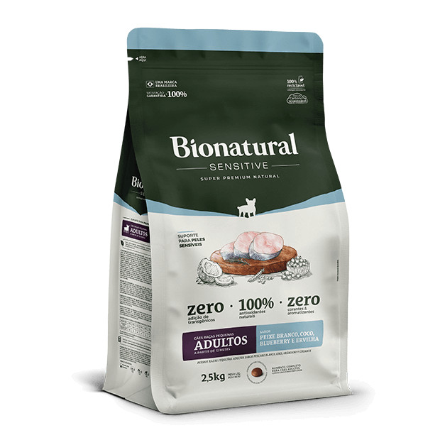 BIONATURAL SENSITIVE CÃES RP 2,5KG - ENVIO IMEDIATO em Oferta na Shopee
