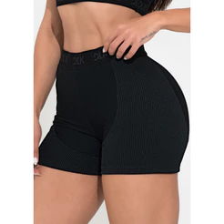 SHORT CANELADO COM ELÁSTICO NA CINTURA ACTION DLK