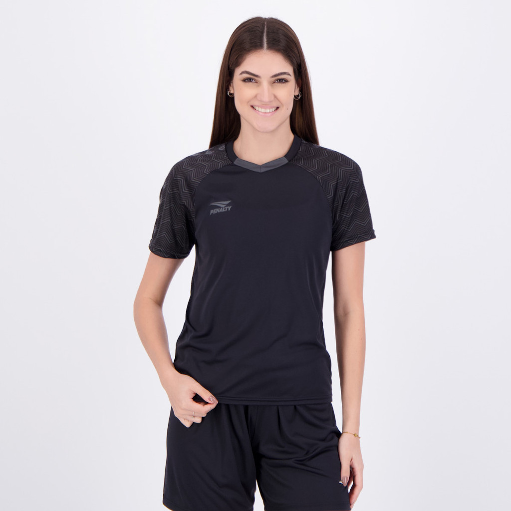 Camiseta Penalty Bravo Feminina Preta