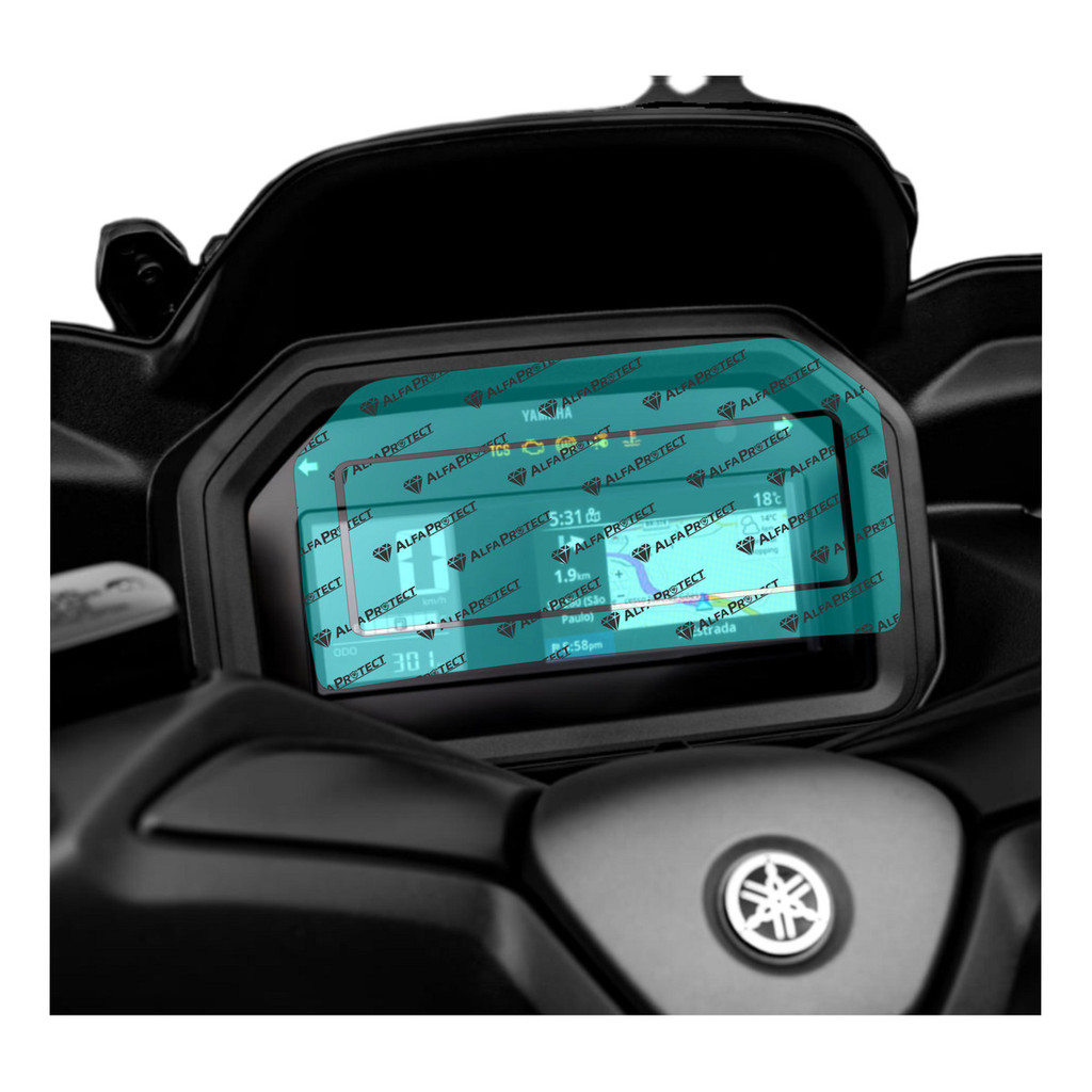 Película Protetora Painel Yamaha Xmax 300 Connected 2026