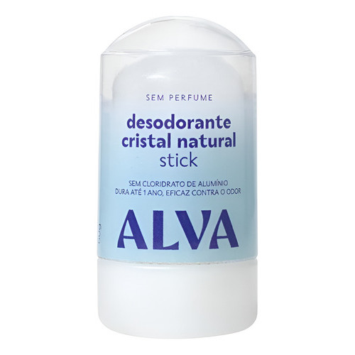 Desodorante Orgânico Krystall Stick Sensitive Alva 60g Vegan em Oferta na Shopee