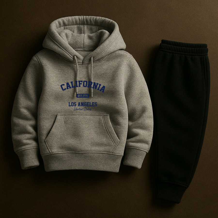 Conjunto Masculino Infantil Moletom Blusa e Calça  Algodão Flanelado Infantil Moda Juvenil em Oferta na Shopee