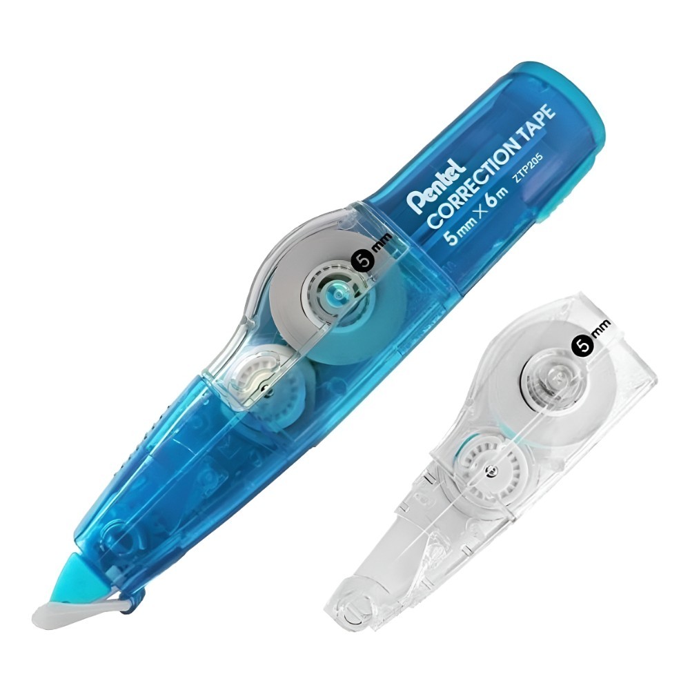 Fita Corretiva Escolar Pentel Refil Azul ZTP205R-S