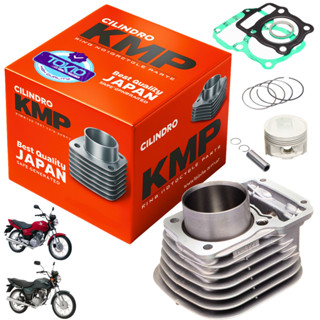 Kit Kmp Completo Cilindro Pistao Anel Junta CG 125 02 A 08 em Oferta na Shopee