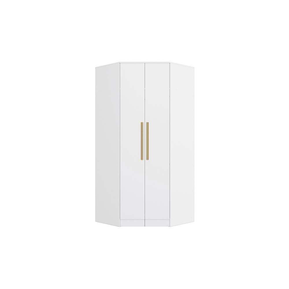 Guarda-roupa De Canto 2 Portas Kappesberg Adapt Branco em Oferta na Shopee