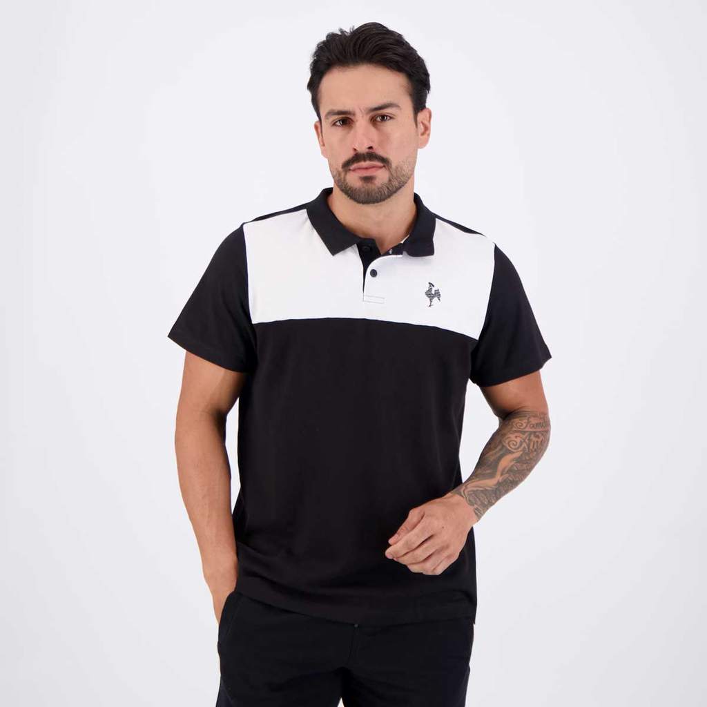 Polo Atlético Mineiro Malta Preta em Oferta na Shopee