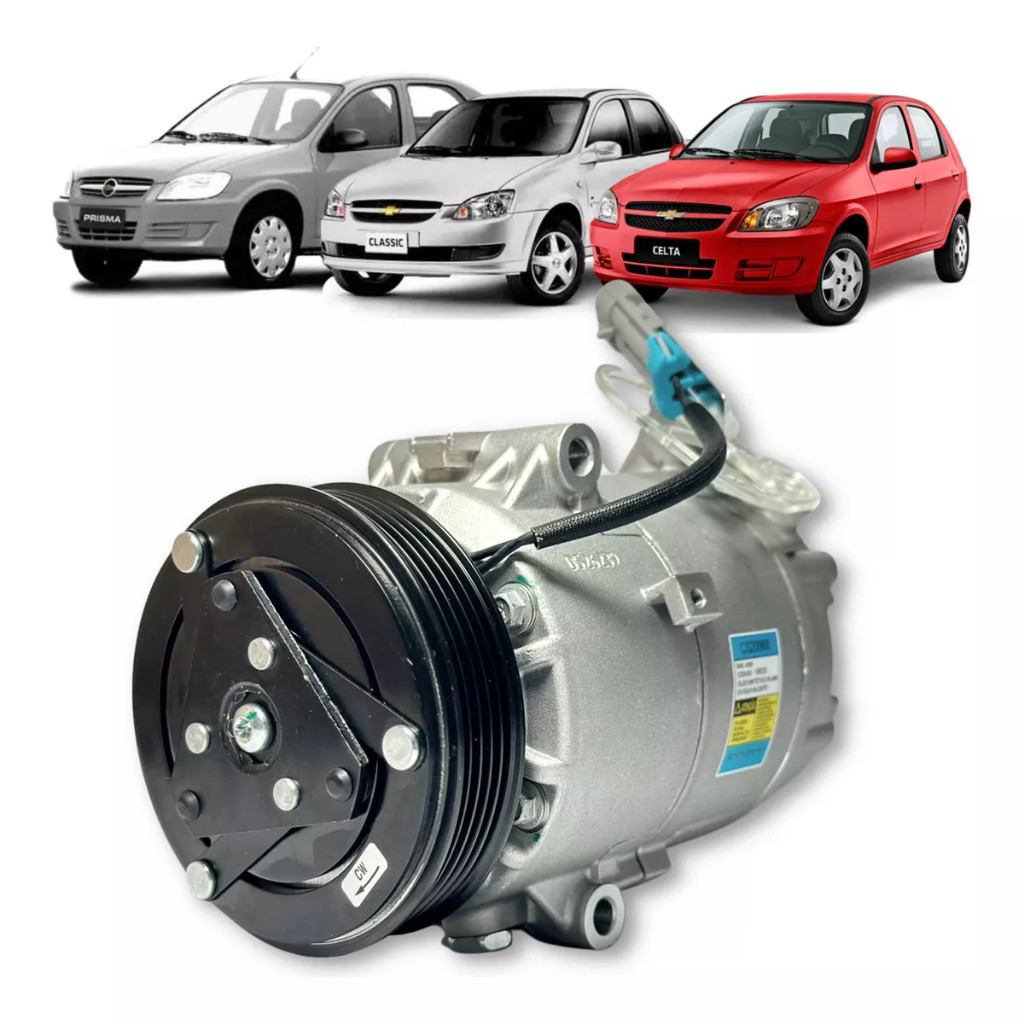 Compressor Ar Delphi Corsa / Agile / Classic/ Celta / Prisma / Montana CS20068 Novo Lacrado NV