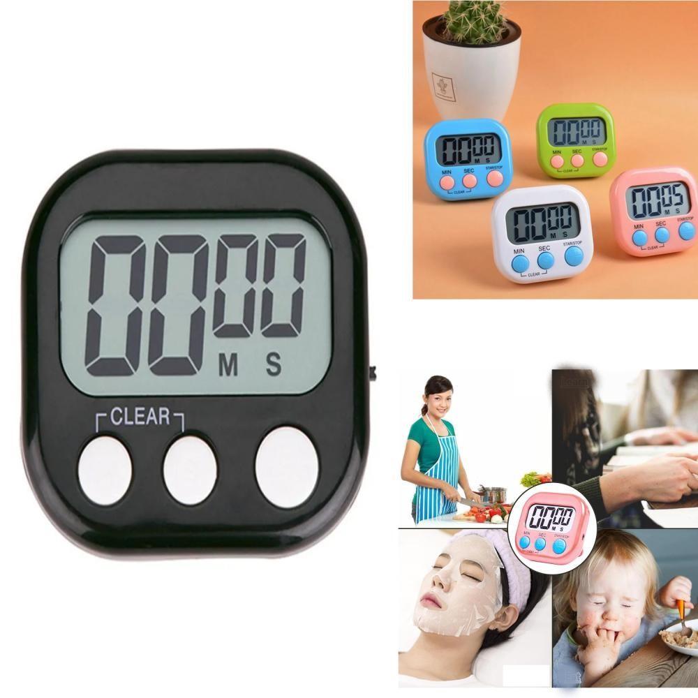 TEMPORIZADOR DIGITAL TIMER RELOGIO MAGNETICO CRONOMETRO ALARME COZINHA ACADEMIA IMA GELADEIRA
