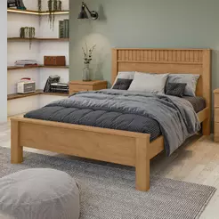 Cama Lopas Casal 1,40 Athenas Amendoa Clean
