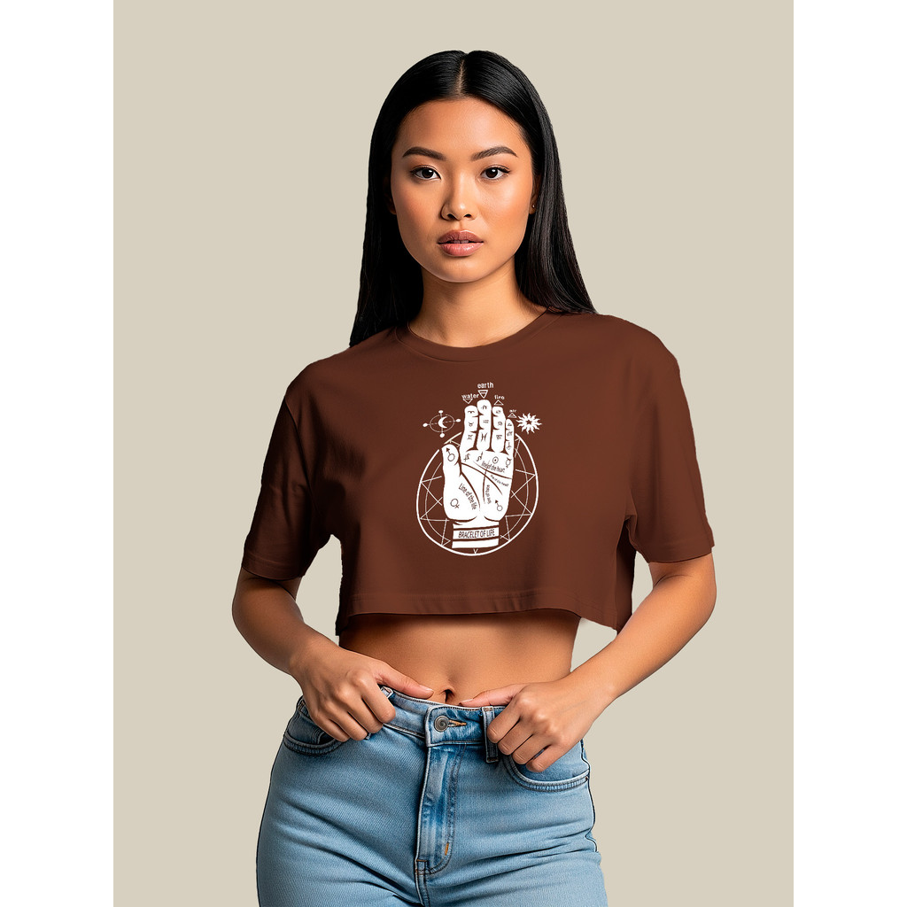 Cropped Feminino Plus Size Ombro Caído Oversized 100% Algodão Estiloso Tendência Estiloso Academia Natal Presente Todes