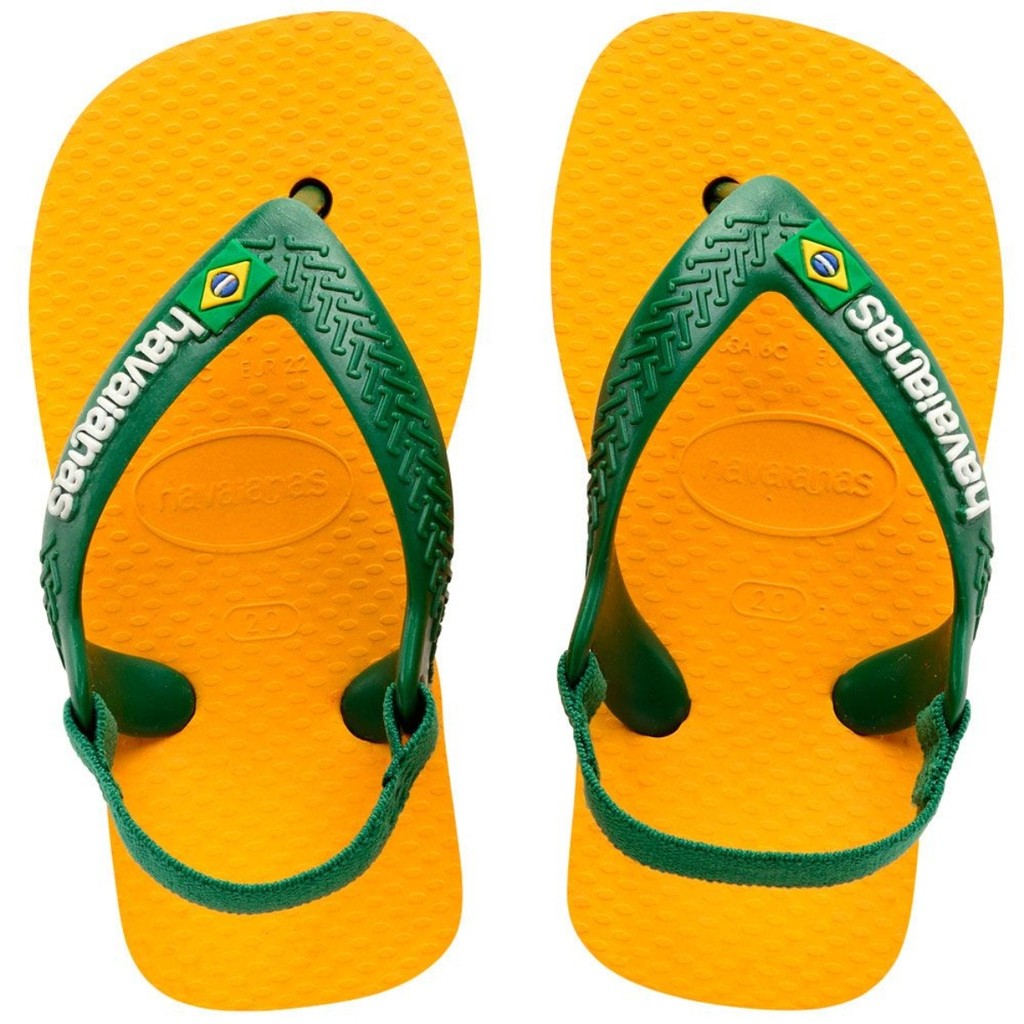 Chinelo Havaianas Baby Brasil Original Infantil Com Elástico Macio Unissex
