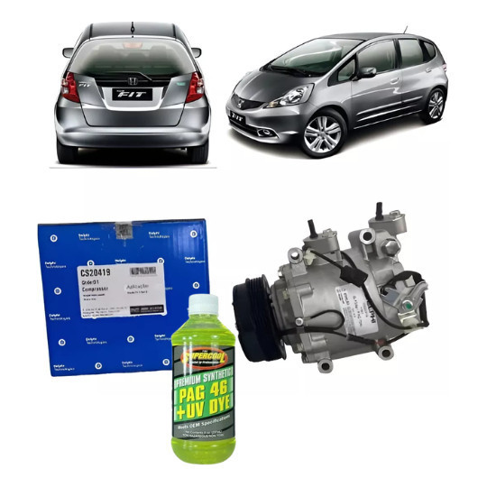 Compressor Ac Honda Fit City 2008 A 2014 Delphi + Óleo nv