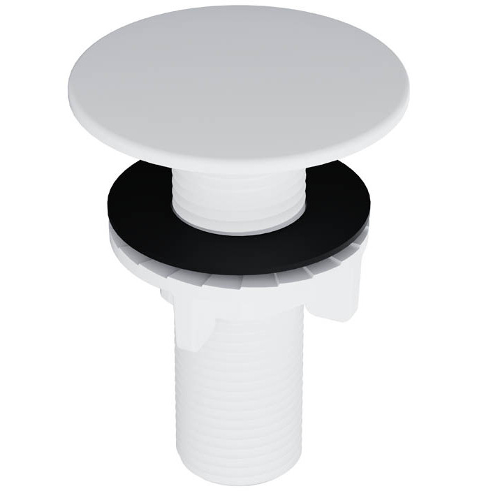 Plug Tapa Furo Branco Acabamento Redondo Torneira Balcão Parede Bidê Blukit 50mm em Oferta na Shopee