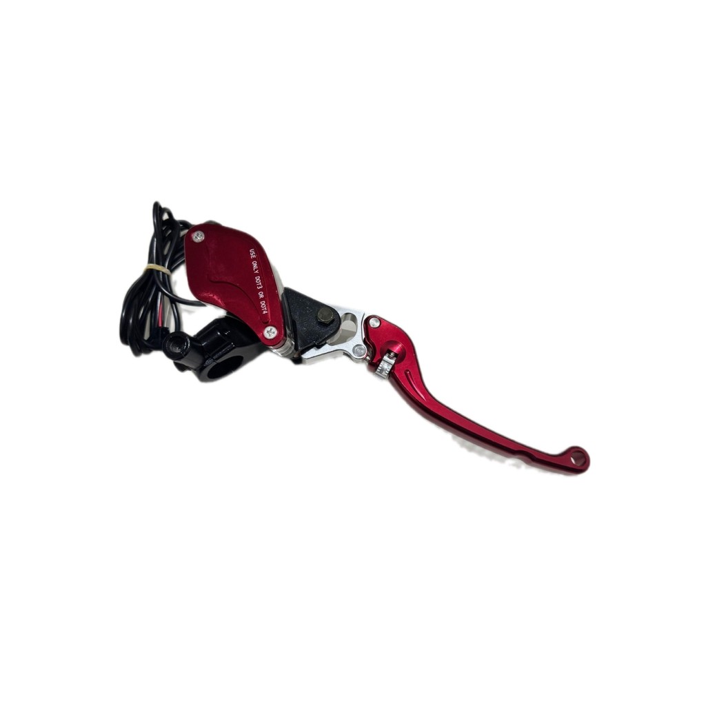 Manete C/ Burrinho 12mm Vermelha Direita - Peças Scooter Eletrica