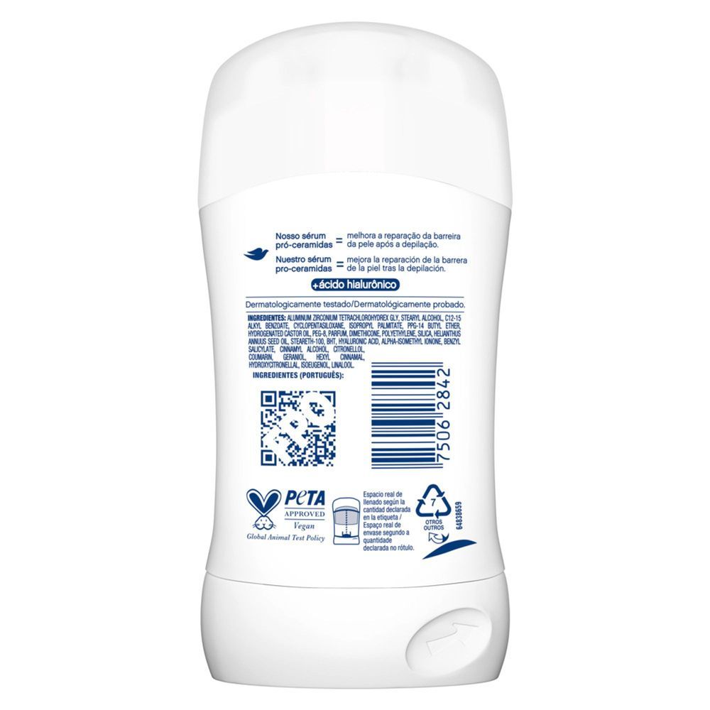 Detalhes do Desodorante Dove Invisible Dry Anti Manchas 72h Stick 45g