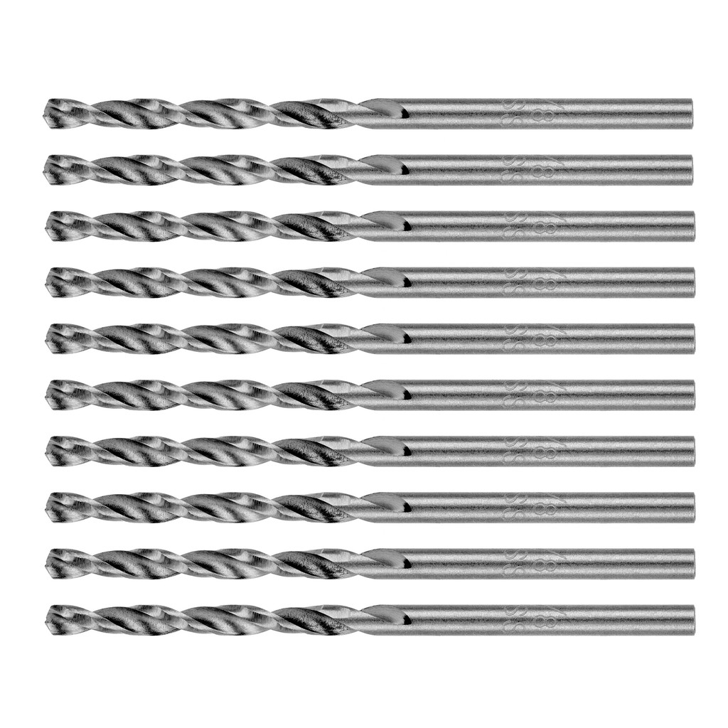 BROCA ACO RAPIDO STANDARD, PARA METAL, POLIDA, HASTE CILINDRICA, 1/8POL., 10PCS // MTX em Oferta na Shopee