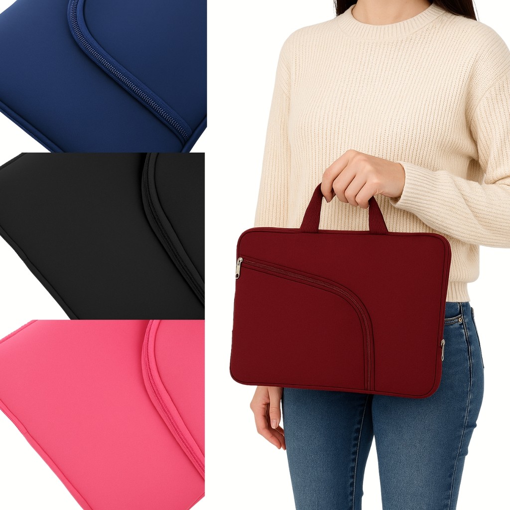 Case de Notebook 15,6" Resistente a Água Maleta Universal para Notebooks Bolso Externo Acessórios