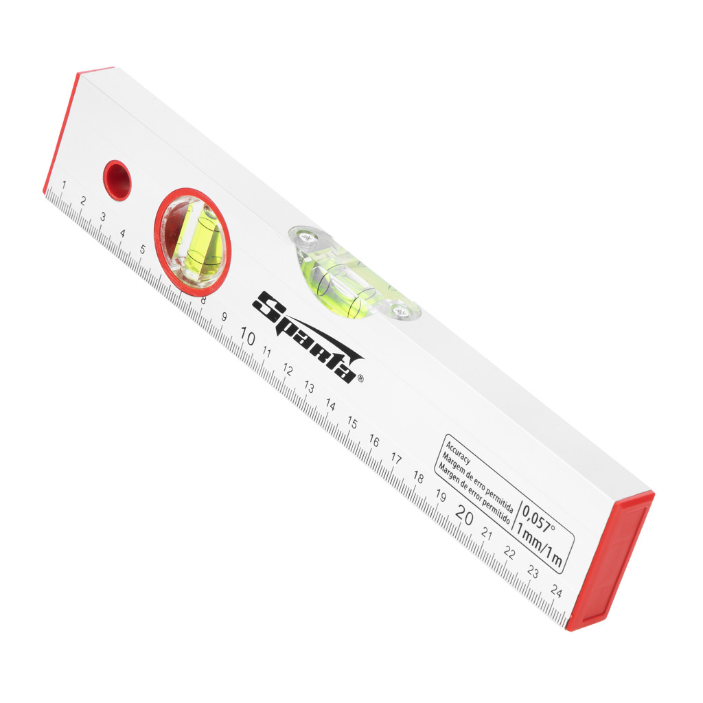 NIVEL DE ALUMINIO ESCALA GRADUADA 10POL. 250MM 1PC // SPARTA em Oferta na Shopee