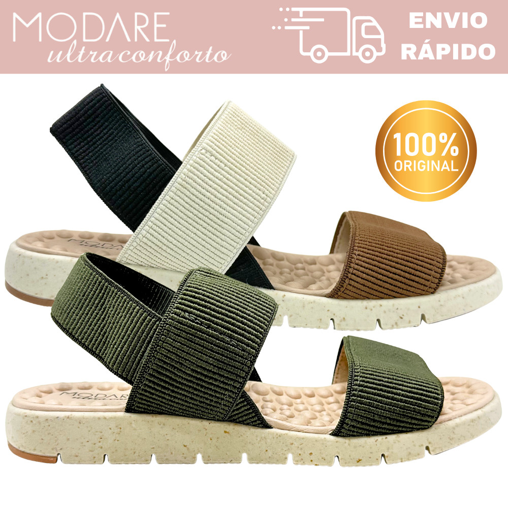 Sandália Rasteira Feminina Modare 7162.206 Acolchoada e Antiderrapante em Oferta na Shopee