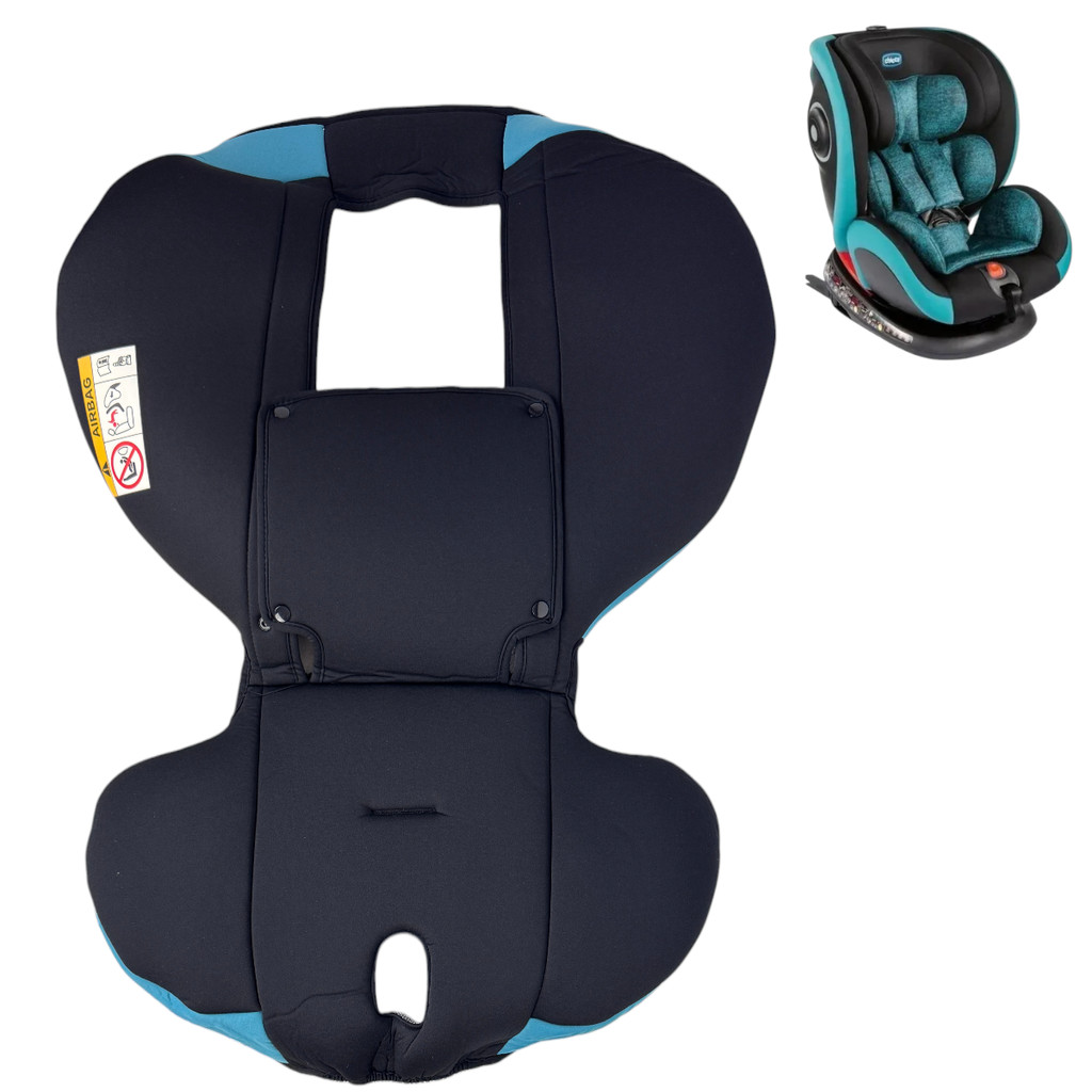 CAPA PRETA COM AZUL PARA CADEIRA DE CARRO SEAT 4 FIX OCTANE CHICCO