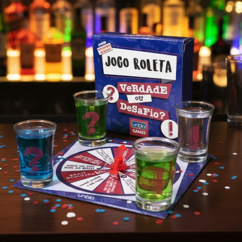 Jogo Roleta Verdade ou Desafio Drink Shot Bebida - LUNALU