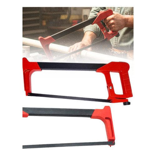 Arco De Serra Profissional Vermelho Corta Regulável Aço 40cm Vermelho em Oferta na Shopee