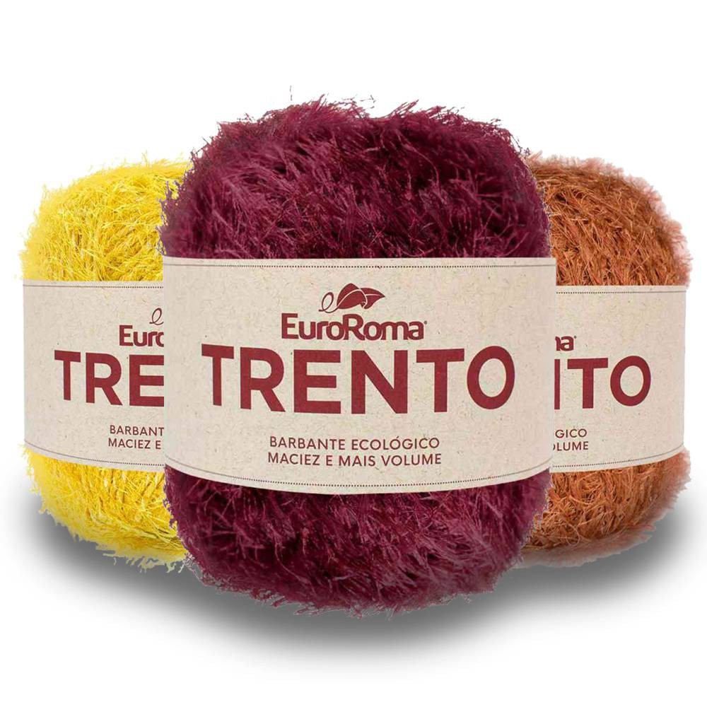 Barbante Trento Peludinho EuroRoma 101m em Oferta na Shopee
