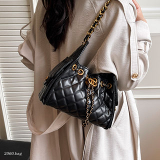 Losango corrente All-Match temperamento balde saco 2025 Xiaoxiang estilo outono inverno novo estilo feminino High-End ve em Oferta na Shopee