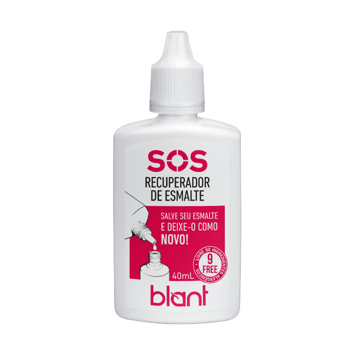 SOS Recuperador de Esmalte Blant – Restaura a Textura, o Brilho e a Fluidez de Esmaltes Endurecidos em Oferta na Shopee