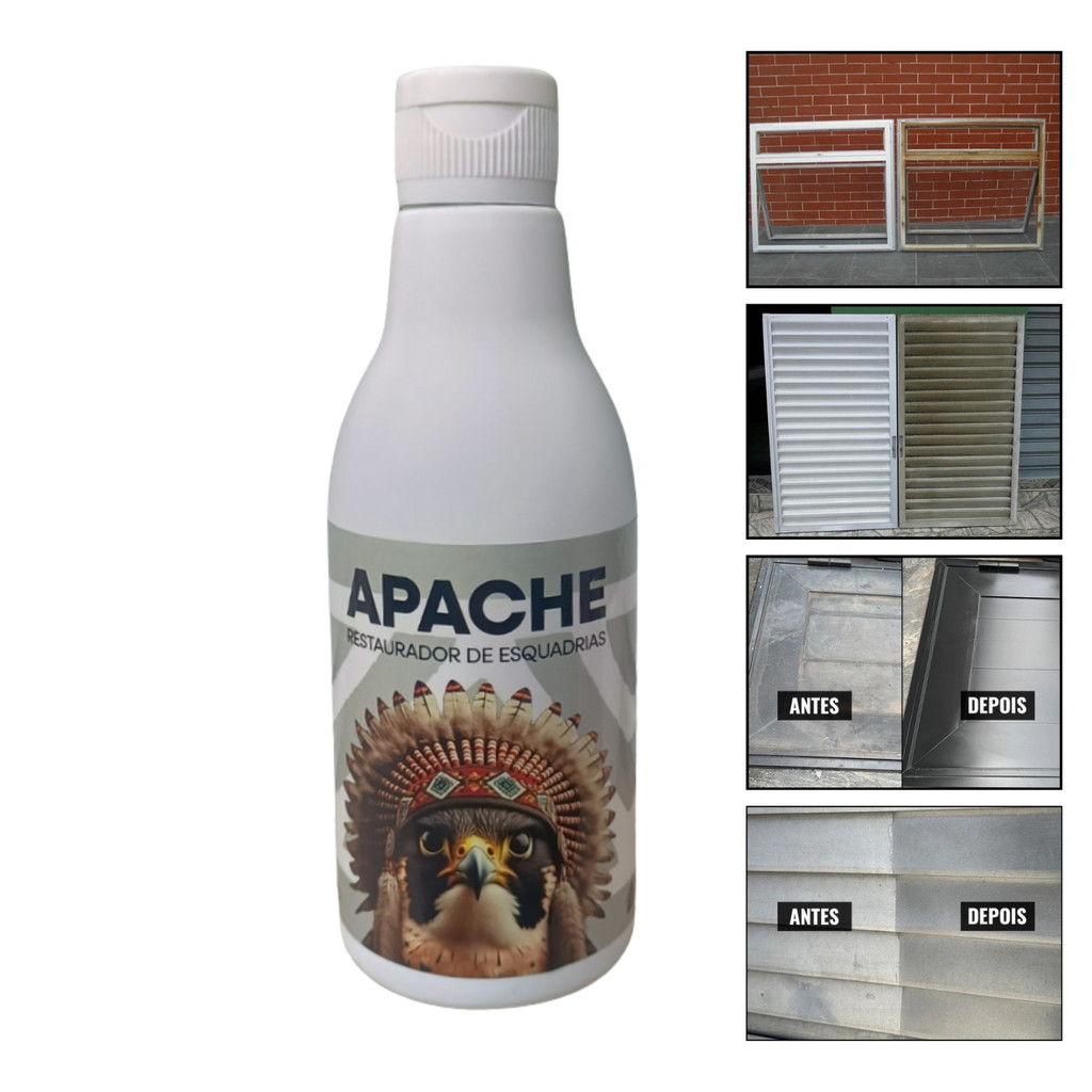 Restaurador Revitalizador de Esquadrias Apache Limpeza Profunda 300ml em Oferta na Shopee
