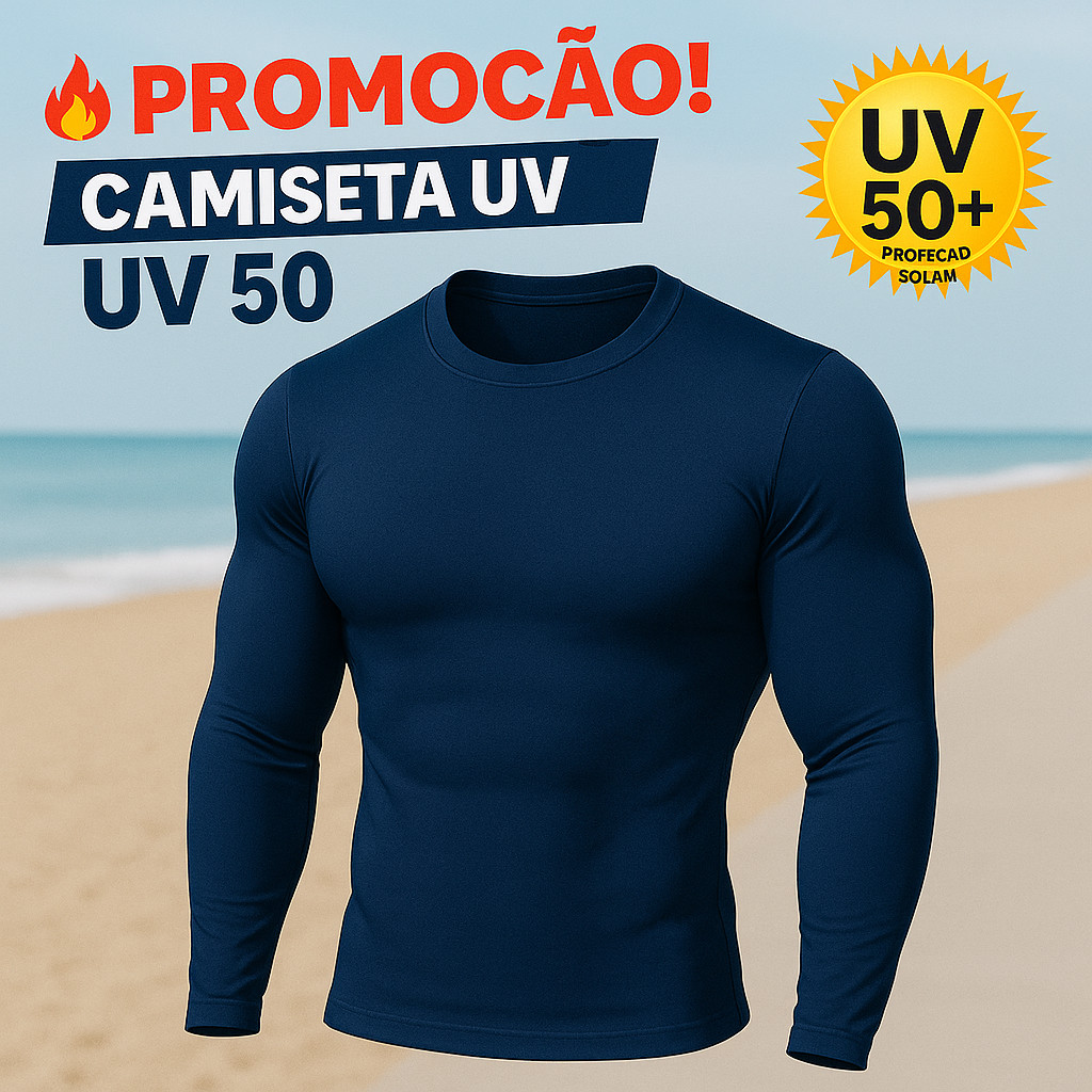 Camiseta manga longa UV50+ dry fit secagem rápida para treino academia masculina segunda pele
