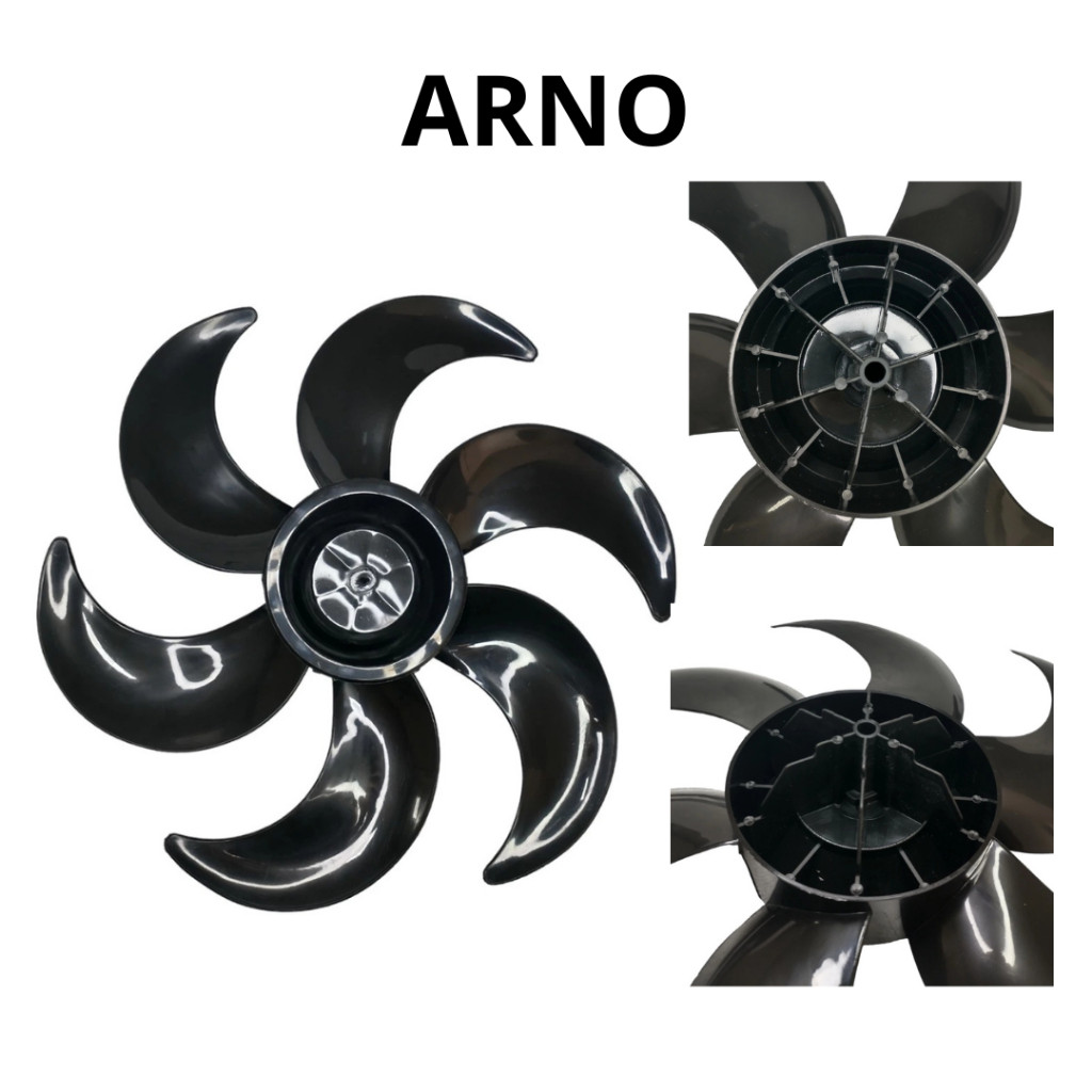 Hélice Ventilador Arno 40cm 40 Turbo Silencio Maxx 6 Pás Prata Original