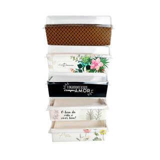 Forma Forneável 390g COM tampa para Bolo - 50 unidades em Oferta na Shopee