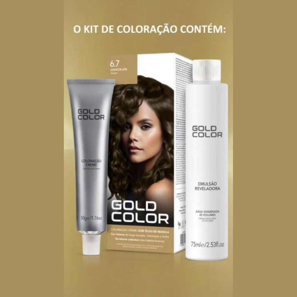 Kit 4 Colorações Gold Color – Escolha a Sua Cor e Brilhe!