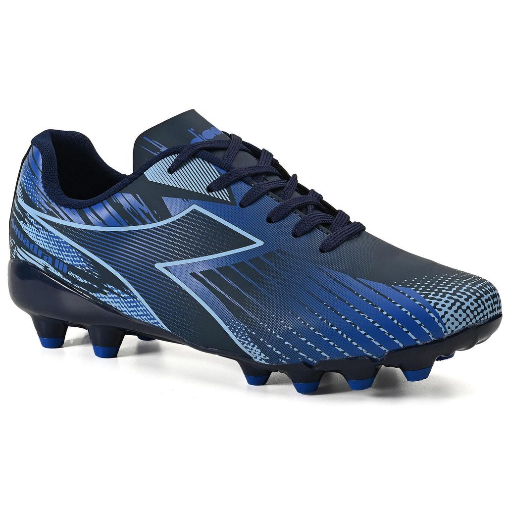 Chuteira Infantil Diadora Squadra III Campo Marinho e Prata em Oferta na Shopee