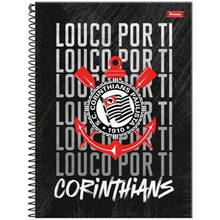 Caderno Universitário 20x27,5cm (Grande) 10 Matérias 160 Folhas Corinthians Louco Foroni em Oferta na Shopee
