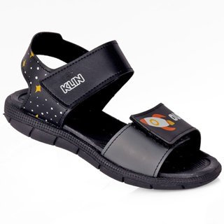 Sandália Papete Klin Menino Preto Foguete Espacial Velcro Anatômica Confortável Ajustável Original em Oferta na Shopee