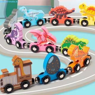 Brinquedo magnético com trens e dinossauros,Conjunto Educacional Numérico Montessori - Presente de Natal em Oferta na Shopee