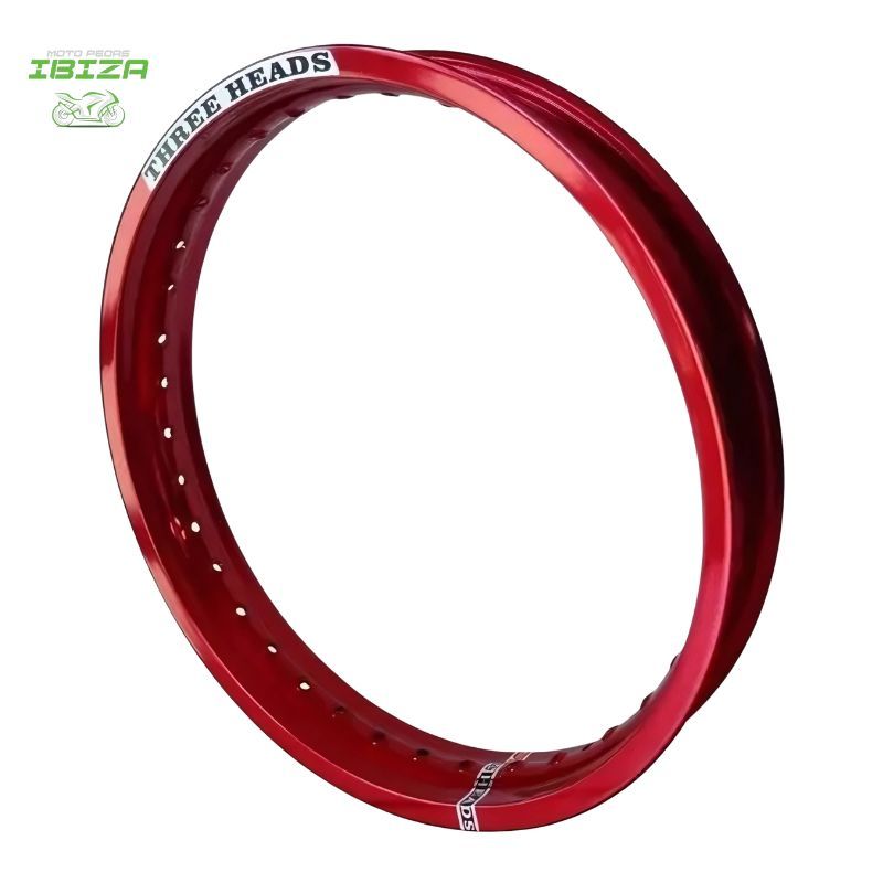 ARO RODA DIANT 185X21 ALUMINIO VERMELHO THREE HEAD