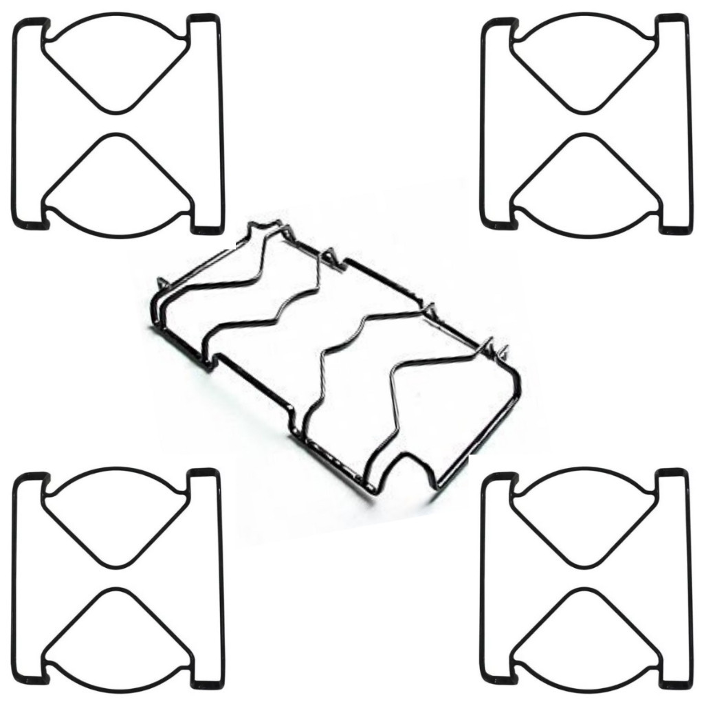 kit 5 grelhas trempes fogao eletrolux 76dtb 76stb original