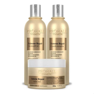 Kit Prohall Extreme Repair Home Care Extrato De Macadâmia em Oferta na Shopee