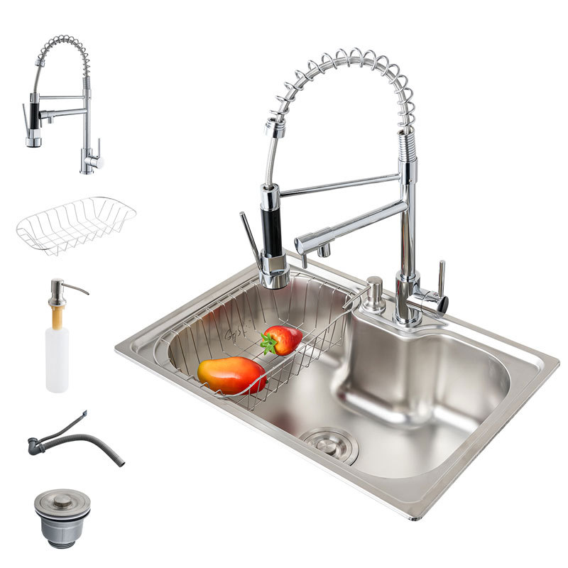 Cuba cozinha gourmet com completa acessórios 60 X 42 CM + Torneiras Com Misturad
