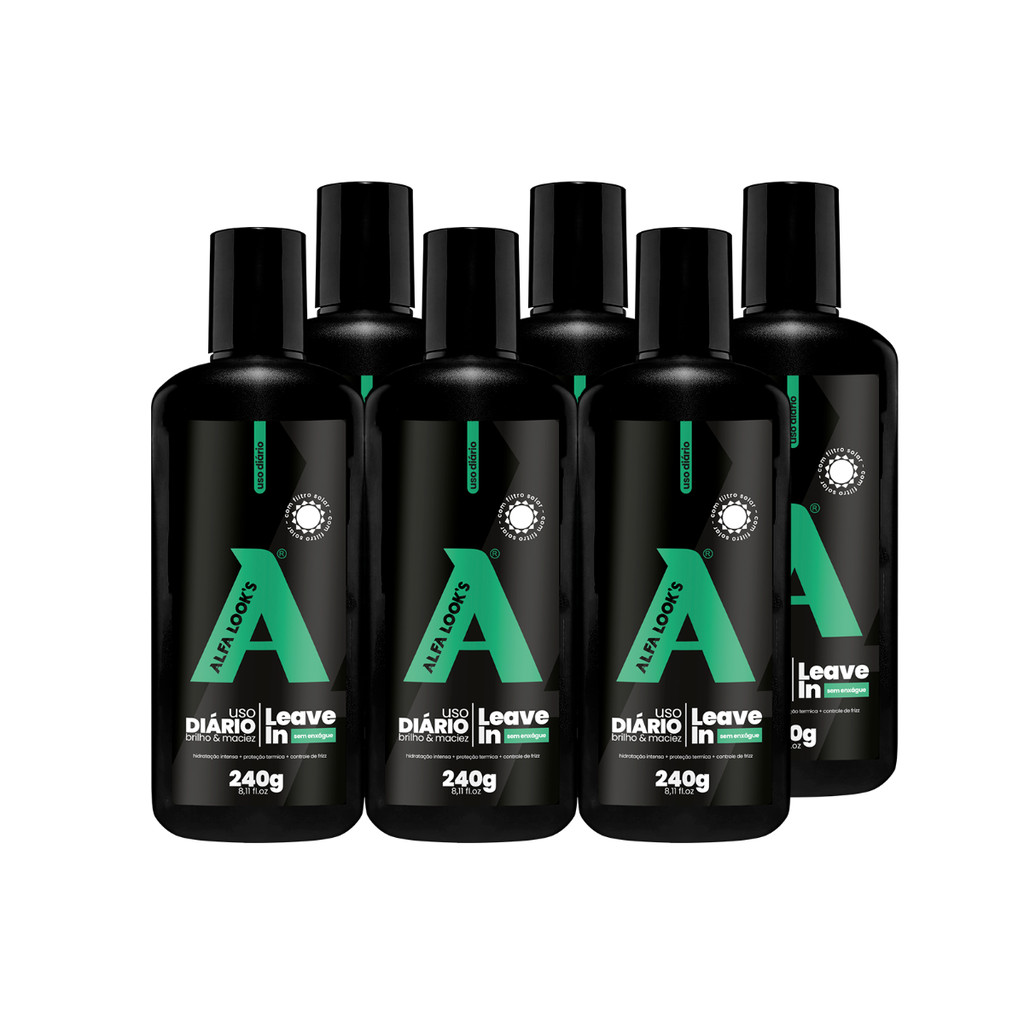 Kit 6 Un Leave-In 240Ml - Alfa Look'S