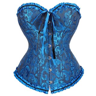 Mulheres Espartilho Superior Bustier Overbust Lingerie Renda Até Renascentista Vintage Traje De Halloween em Oferta na Shopee