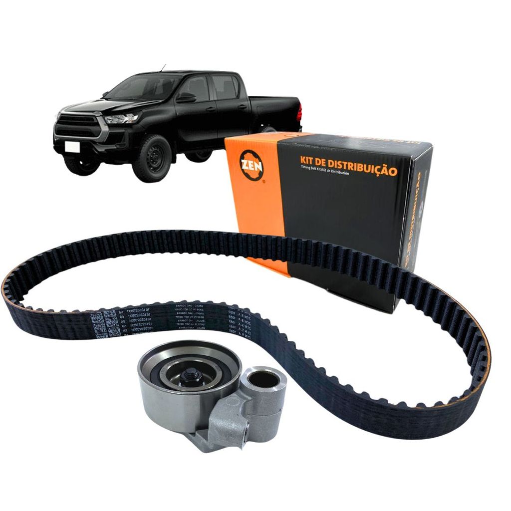 Kit Correia Dentada Tensor Para Toyoya Hilux SW4 2.5 3.0 Após 2005 ZEN15032