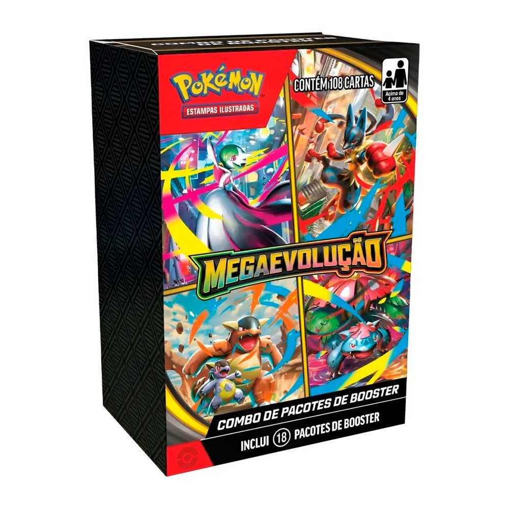 Box Pokémon de Pacotes de Booster - Megaevolução